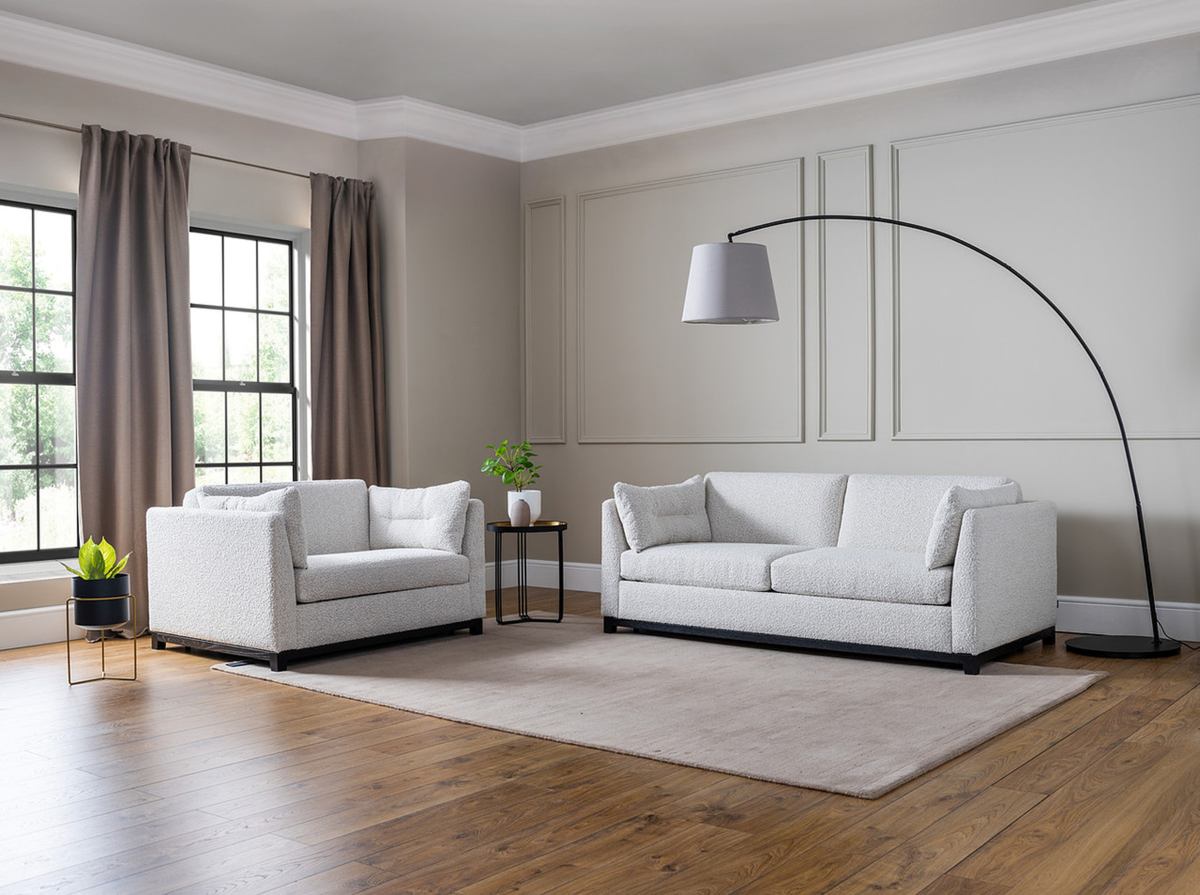 milano sofa bed in alpaka cloud color